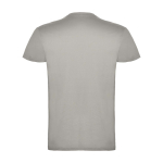 T-shirt van 100% katoen voor heren 155 g/m2 Roly Beagle kleur grijs tweede weergave achterkant
