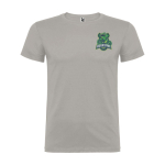 T-shirt van 100% katoen voor heren 155 g/m2 Roly Beagle kleur grijs weergave zeefdruk