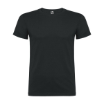 T-shirt van 100% katoen voor heren 155 g/m2 Roly Beagle kleur grafiet