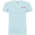 T-shirt van 100% katoen voor kinderen 155 g/m² Roly kleur pastel blauw weergave zeefdruk