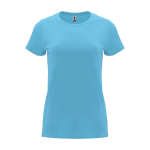 T-shirt van 100% katoen voor dames 170 g/m2 Roly kleur turkoois