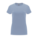 T-shirt van 100% katoen voor dames 170 g/m2 Roly kleur grijsachtig blauw