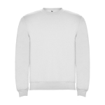 Unisex trui van katoen en polyester 280 g/m2 Roly kleur wit
