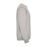 Unisex gebreide trui van katoen en polyester 280 g/m² Roly kleur grijs tweede weergave met zijkant