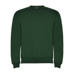 Unisex trui van katoen en polyester 280 g/m2 Roly kleur groene fles