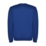 Unisex trui van katoen en polyester 280 g/m2 Roly kleur koningsblauw tweede weergave achterkant