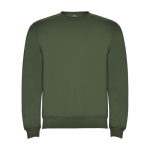 Unisex trui van katoen en polyester 280 g/m2 Roly kleur donkergroen