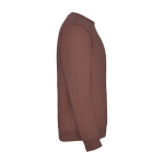 Unisex gebreide trui van katoen en polyester 280 g/m² Roly kleur taupe tweede weergave met zijkant