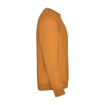 Unisex gebreide trui van katoen en polyester 280 g/m² Roly kleur donkergeel tweede weergave met zijkant