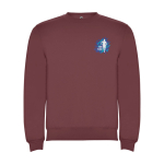 Unisex gebreide trui van katoen en polyester 280 g/m² Roly kleur gemarmerd rood weergave zeefdruk