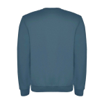 Unisex gebreide trui van katoen en polyester 280 g/m² Roly kleur pastel blauw tweede weergave achterkant