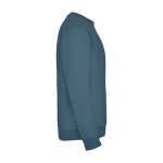 Unisex gebreide trui van katoen en polyester 280 g/m² Roly kleur pastel blauw tweede weergave met zijkant
