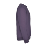Unisex gebreide trui van katoen en polyester 280 g/m² Roly kleur lila tweede weergave met zijkant