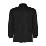 Unisex regenjas van polyester met hoge kraag 70 g/m2 Roly kleur zwart