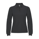 Poloshirt van 100% katoen piqué voor dames 220 g/m2 Roly kleur grafiet