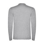 T-shirt van 100% katoen voor heren 160 g/m2 Roly kleur lichtgrijs gemarmerd tweede weergave achterkant