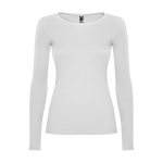 T-shirt voor dames van 100% katoen 160 g/m2 Roly kleur wit