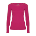 T-shirt voor dames van 100% katoen 160 g/m2 Roly kleur fuchsia