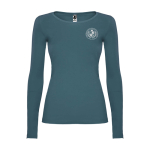 T-shirt voor dames van 100% katoen 160 g/m2 Roly weergave zeefdruk