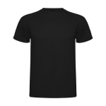 Sportshirt van polyester piqué 150 g/m2 Roly kleur zwart