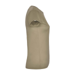 Sportshirt van piqué voor dames 150 g/m2 Roly kleur taupe tweede weergave met zijkant