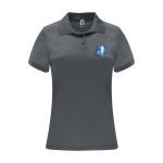 Sportieve polo van polyester piqué voor dames 150 g/m2 Roly weergave zeefdruk