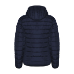 Gevoerde jas van polyester met capuchon voor dames 290 g/m2 Roly kleur marineblauw tweede weergave achterkant