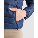 Gevoerde jas van polyester met capuchon voor dames 290 g/m² Roly kleur taupe weergave detail 1