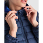 Gevoerde jas van polyester met capuchon voor dames 290 g/m² Roly kleur taupe weergave detail 2
