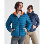 Gevoerde jas van polyester met capuchon voor dames 290 g/m² Roly kleur taupe luxe weergave 2