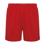Sportieve korte broek van 100% polyester unisex 140 g/m2 Roly kleur rood
