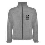 Unisex softshell jas van polyester met 3 lagen 300 g/m² Roly met afdrukgebied