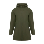 Waterdichte regenjas van polyester voor dames 210 g/m2 Roly kleur miliair groen