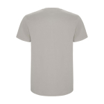 T-shirt van 100% katoen voor heren 190 g/m² Roly kleur grijs tweede weergave achterkant