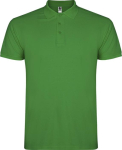 Poloshirt van katoen piqué voor heren met korte mouwen 200 g/m2 Roly kleur tropisch groen