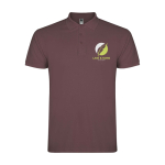 Poloshirt van katoen piqué voor heren met korte mouwen 200 g/m2 Roly weergave zeefdruk