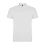 Poloshirt van 100% katoen piqué voor kinderen 200 g/m2 Roly kleur wit