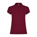Poloshirt van 100% katoen piqué voor dames 200 g/m2 Roly kleur bordeaux