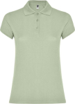 Poloshirt van 100% katoen piqué voor dames 200 g/m2 Roly kleur mist groen