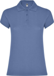 Poloshirt van 100% katoen piqué voor dames 200 g/m2 Roly kleur riviera blauw