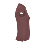 Poloshirt van 100% katoen piqué voor dames 200 g/m2 Roly kleur taupe tweede weergave met zijkant