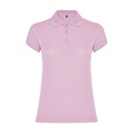 Poloshirt van 100% katoen piqué voor dames 200 g/m2 Roly kleur lichtroze