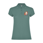 Poloshirt van 100% katoen piqué voor dames 200 g/m2 Roly weergave zeefdruk