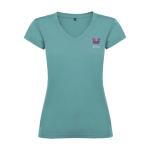 T-shirt van 100% katoen voor dames 155 g/m2 Roly weergave zeefdruk