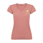 T-shirt van 100% katoen voor dames 155 g/m2 Roly weergave zeefdruk