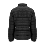 Gevoerde jas voor dames van 100% polyester 290 g/m2 Roly kleur zwart tweede weergave achterkant