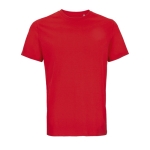Unisex T-shirt 100% biologisch katoen SOL'S Legend 175 g/m2 kleur rood