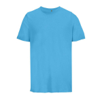 Unisex T-shirt 100% biologisch katoen SOL'S Legend 175 g/m2 kleur cyaan blauw