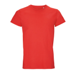 Unisex katoenen T-shirt met ronde hals SOL'S Crusader 150 g/m2 kleur rood