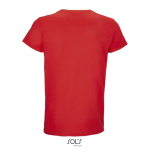 Unisex katoenen T-shirt met ronde hals SOL'S Crusader 150 g/m2 kleur rood achter aanzicht